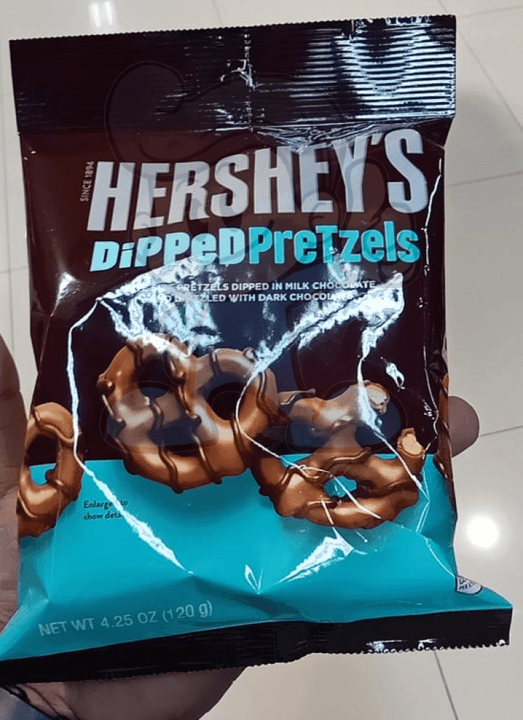 Hersheys Dipped Pretzels Milk Chocolate Snack (2 X 120G) Groceries