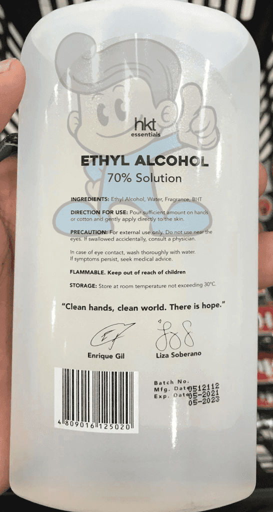 Hkt Essentials Ethyl Alcohol 70% Solution (4 X 250 Ml) Health