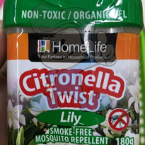 Homelife Citronella Twist Lily Smoke-Free Mosquito Repellent (2 X 180 G) Beauty