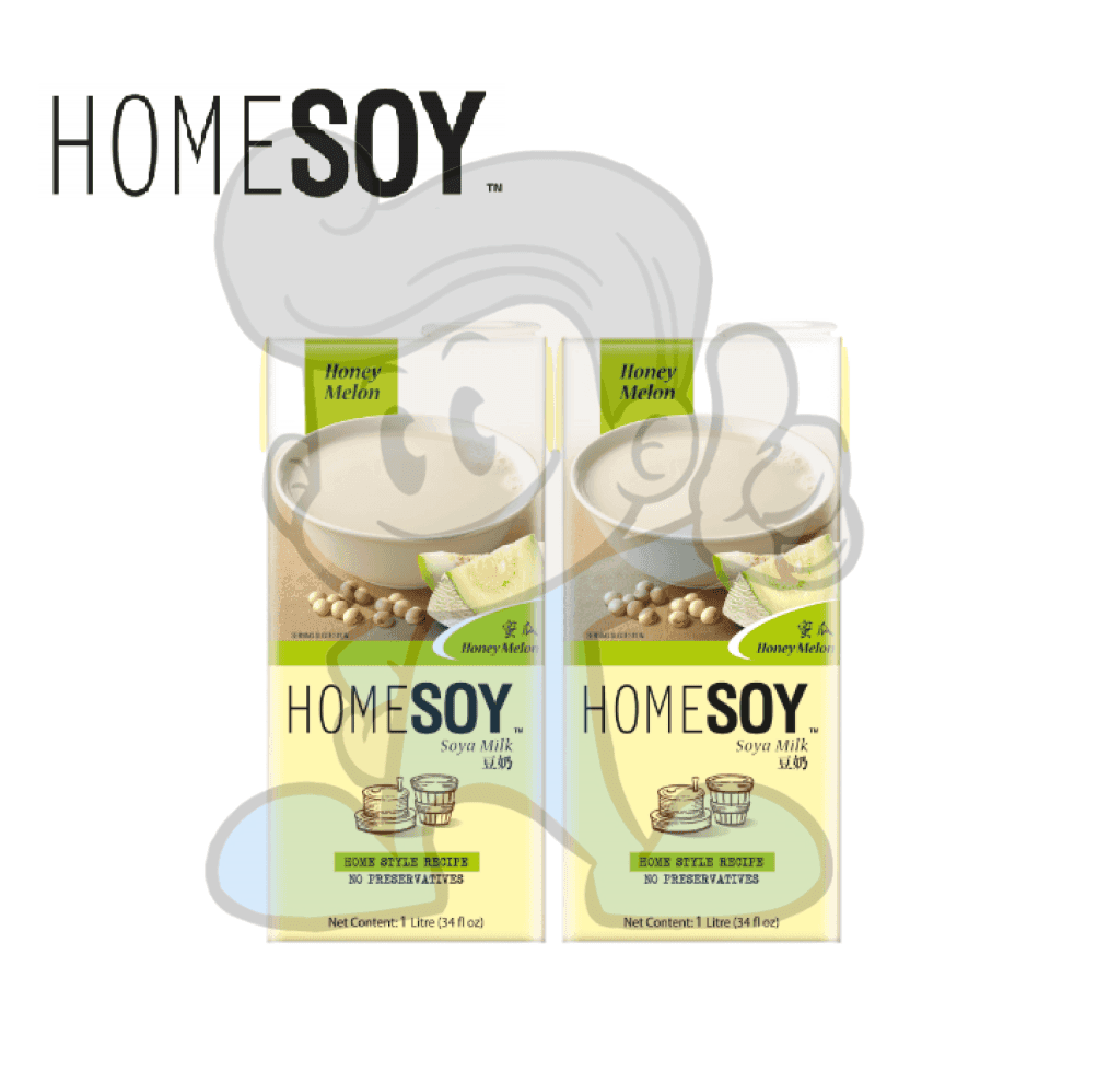 Homesoy Honey Melon Soya Milk (2 X 1L) Groceries