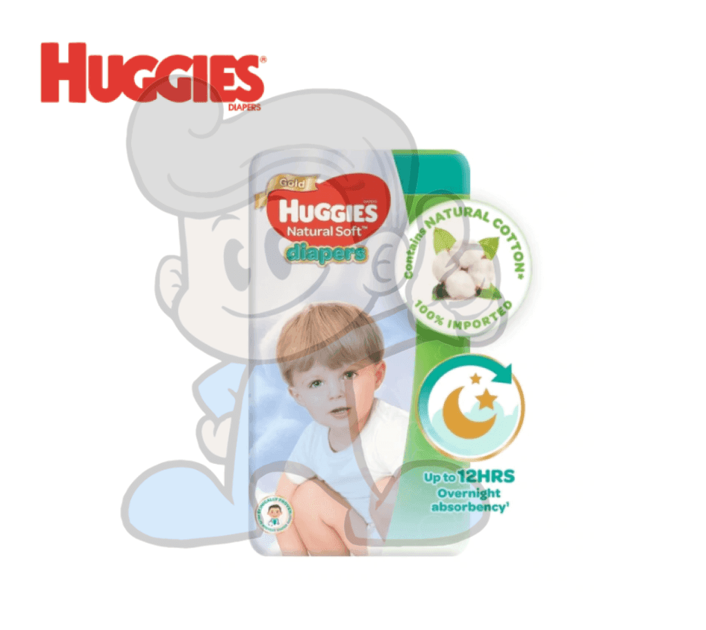 Huggies Natural Soft Taped Diapers X Large 30S Mother & Baby