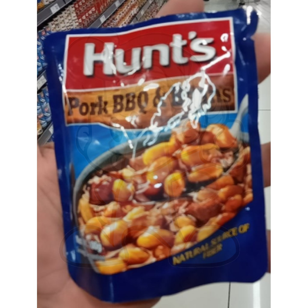 Hunts Pork Bbq Beans (12 X 100 G) Groceries