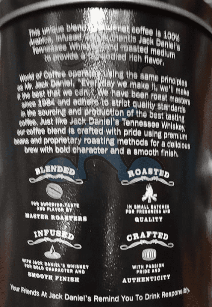 Jack Daniels Tennessee Whiskey Original Coffee 100% Arabica Ground 8.8 Oz Groceries