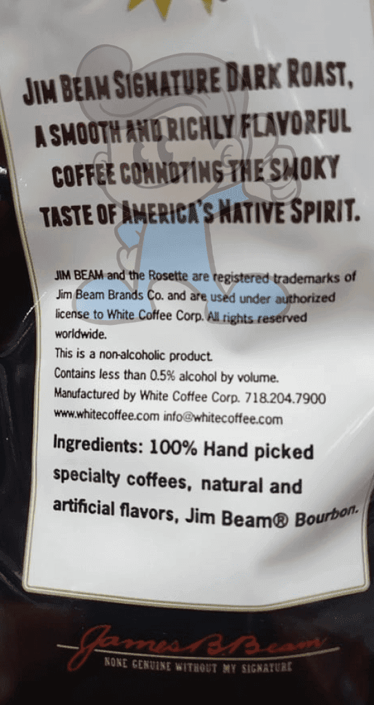 Jim Beam Signature Dark Roast Bourbon Flavored Ground Coffee 340G Groceries