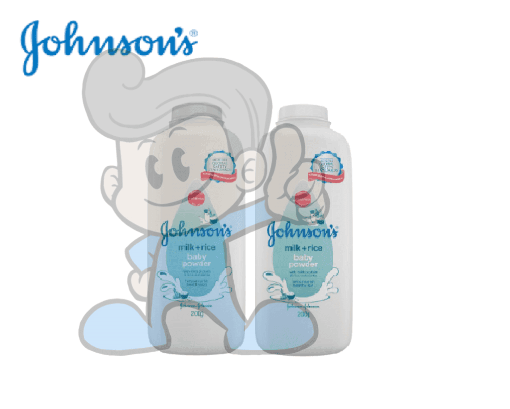 Johnsons Milk Rice Baby Powder (2 X 200 G) Mother &