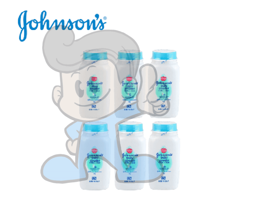 Johnsons Milk Rice Baby Powder (6 X 50 G) Mother &