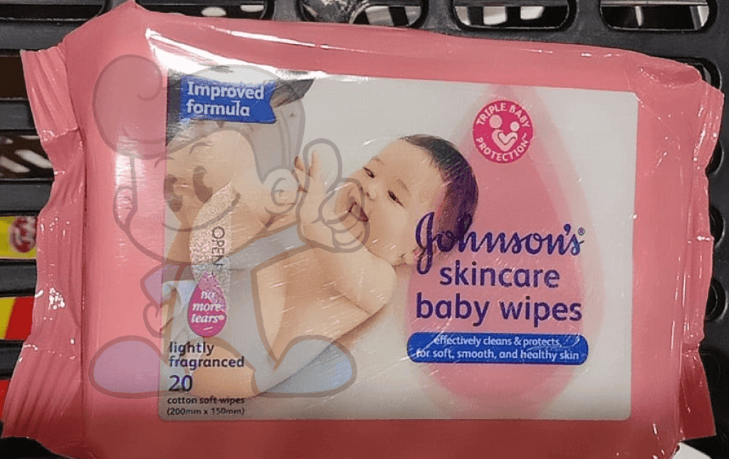 Johnsons Skincare Baby Wipes Lightly Fragranced (2 X 20S) Mother &