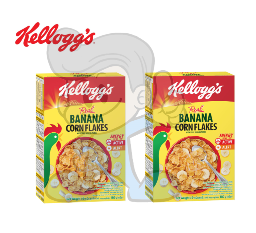 Kelloggs Banana Corn Flakes Cereal (2 X 180G) Groceries