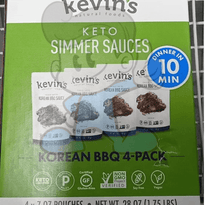 Kevins Natural Foods Keto Simmer Sauces Korean Bbq 4-Pack 28 Oz. Groceries