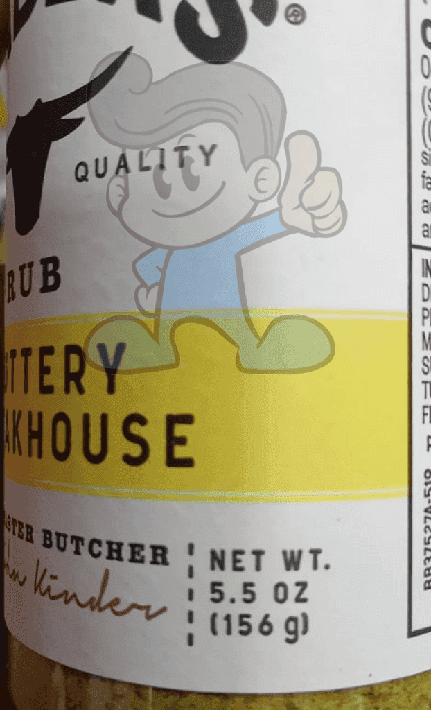 Kinders Premium Quality Rub Buttery Steakhouse 5.5 Oz Groceries