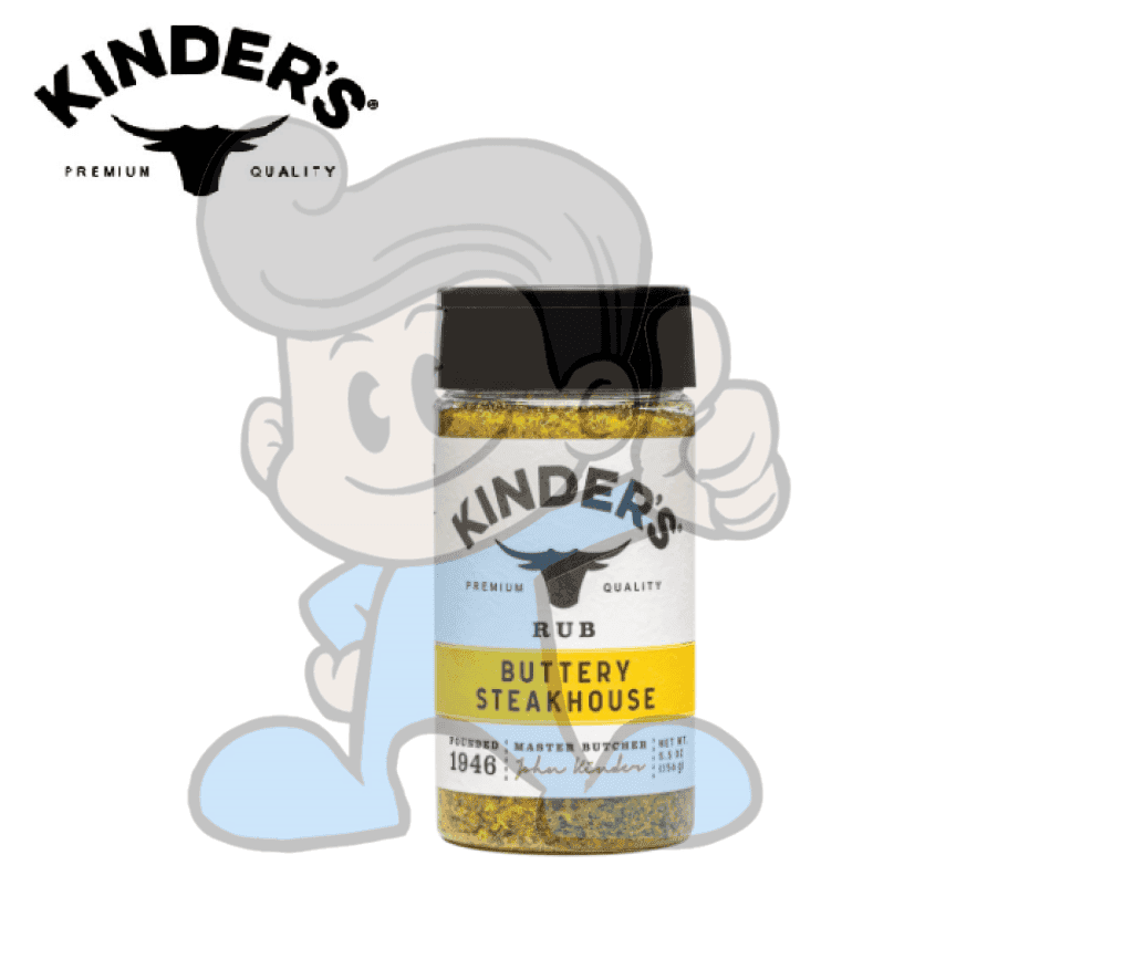 Kinders Premium Quality Rub Buttery Steakhouse 5.5 Oz Groceries