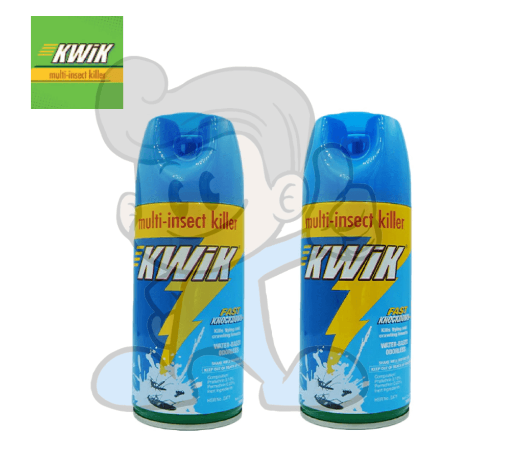 Kwik Water-Based Insect Killer (2 X 300Ml) Household Supplies