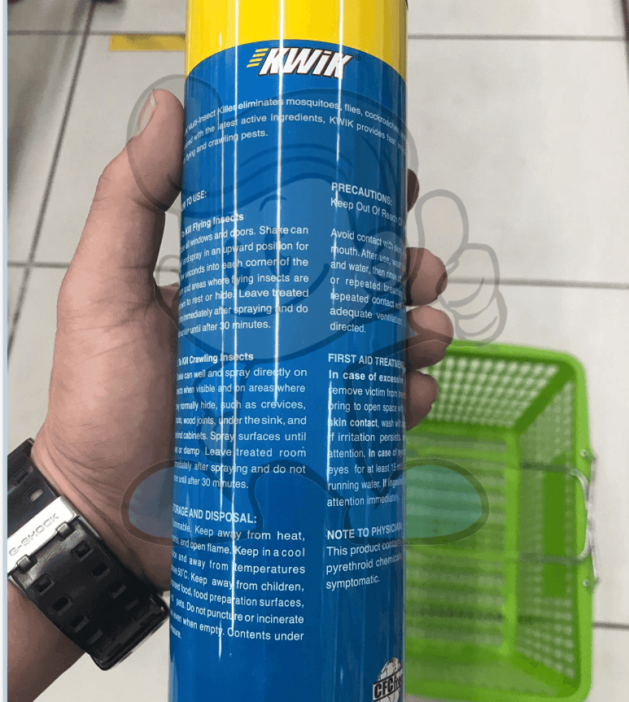 Kwik Water-Based Insect Killer Spray 600Ml Household Supplies