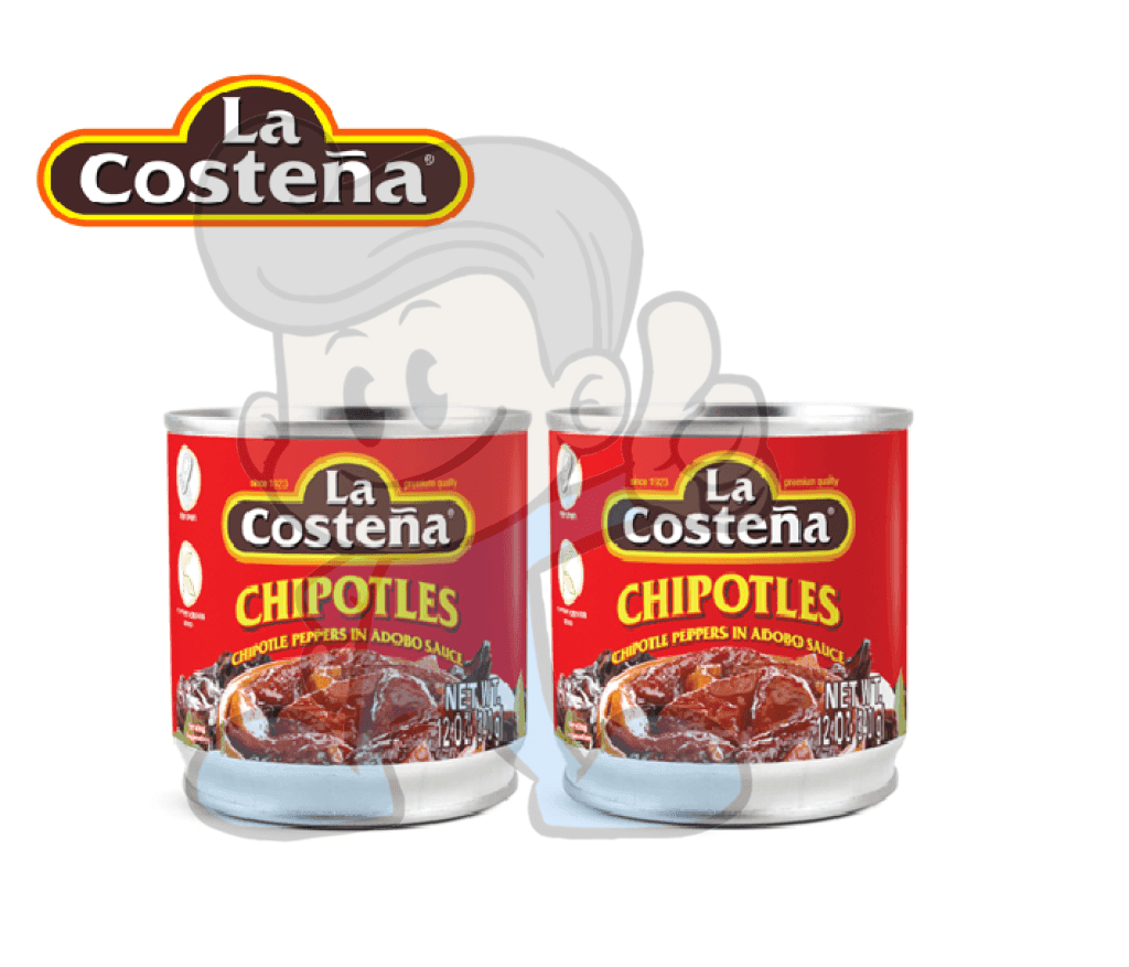 La Costena Chipotles Peppers In Adobo Sauce (2 X 340G) Groceries