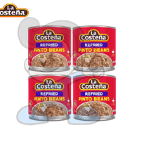 La Costena Refried Pinto Beans (4 X 400G) Groceries