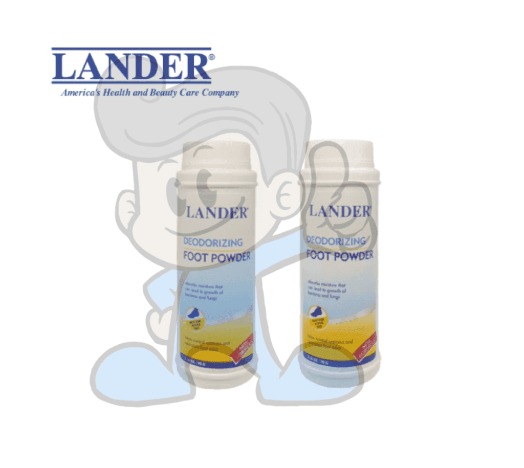 Lander Deodorizing Foot Powder (2 X 7Oz) Beauty