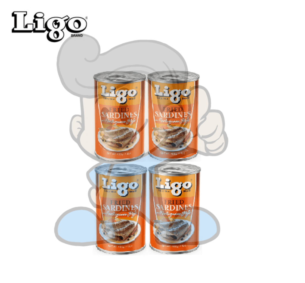 Ligo Fried Sardines In Portuguese Style (4 X 155 G) Groceries