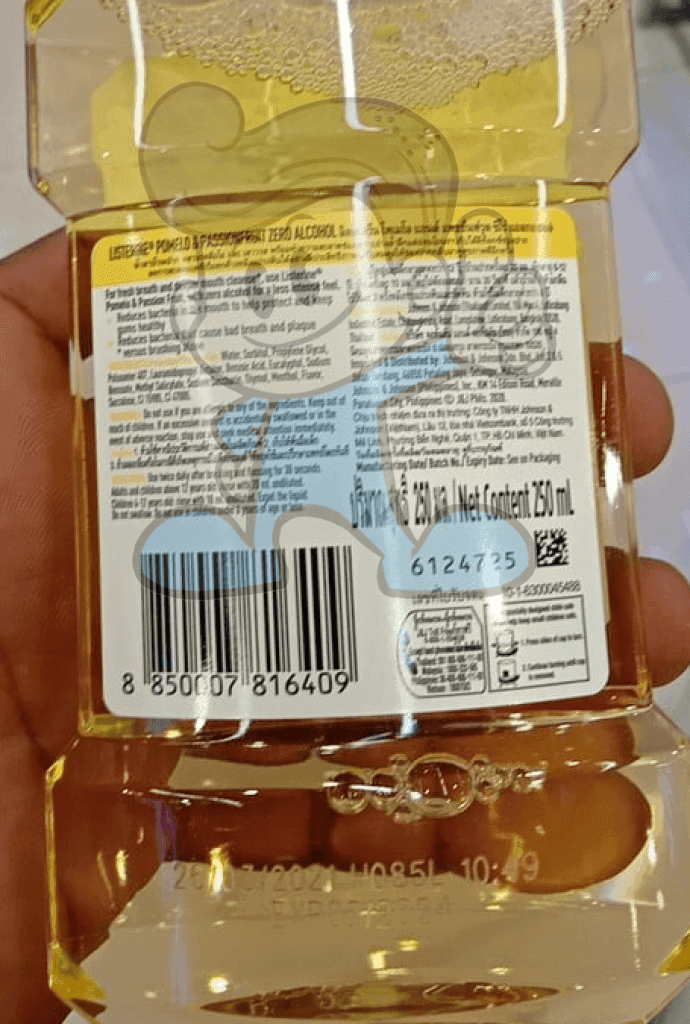 Listerine Mouthwash Pomelo & Passion Fruit (2 X 250 Ml) Beauty