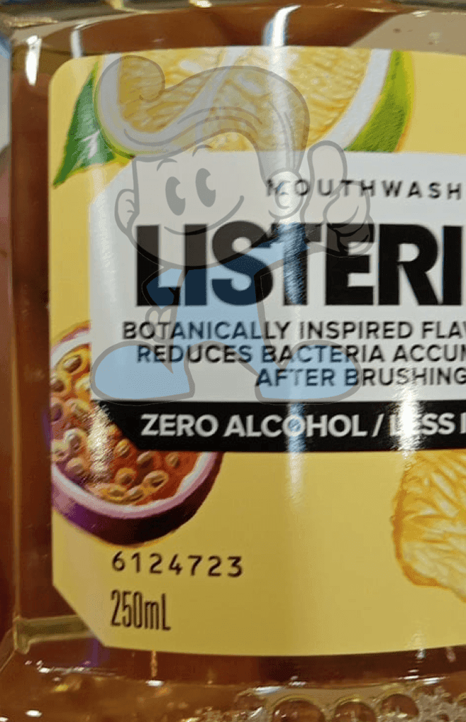 Listerine Mouthwash Pomelo & Passion Fruit (2 X 250 Ml) Beauty