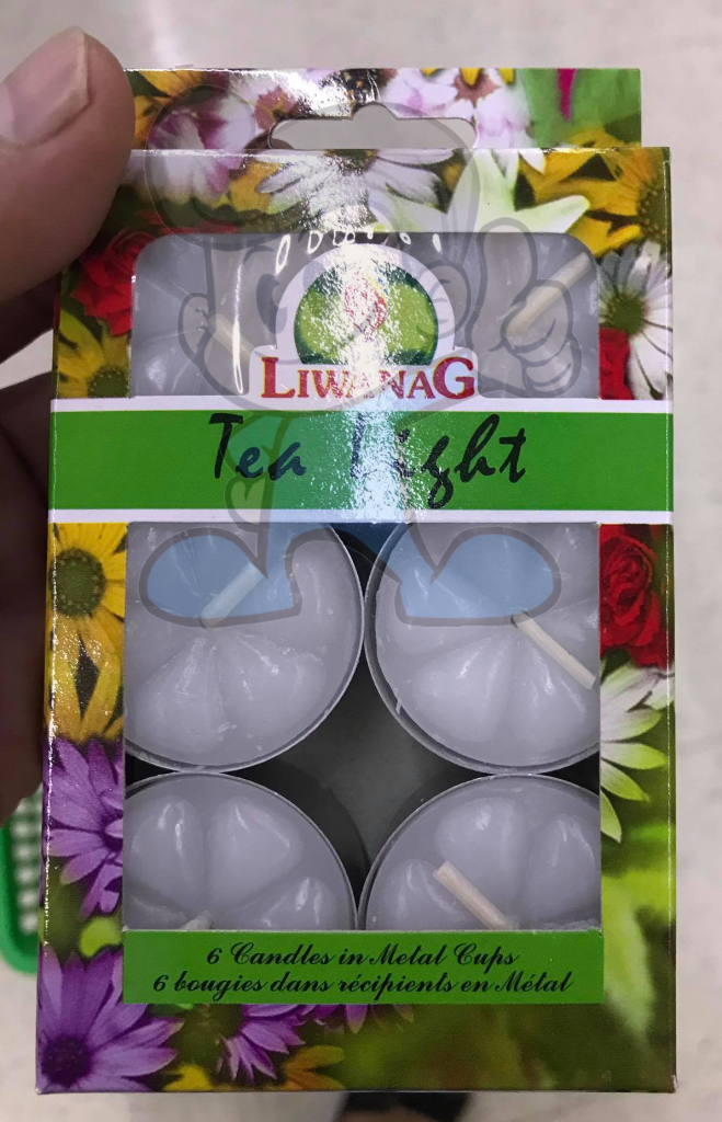 Liwanag Tea Light Candles In Metal Cups (2 X 6 Pcs) Lighting & Décor