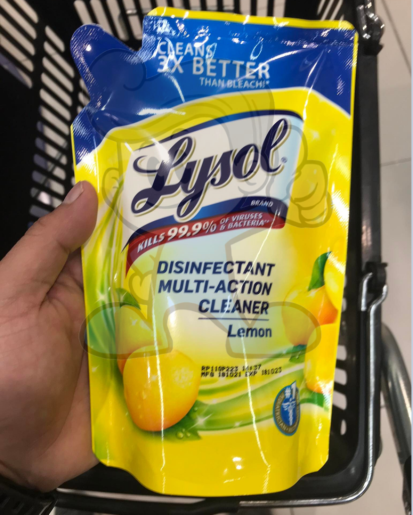 Lysol Multi-Action Cleaner Lemon (2 X 400Ml) Household Supplies