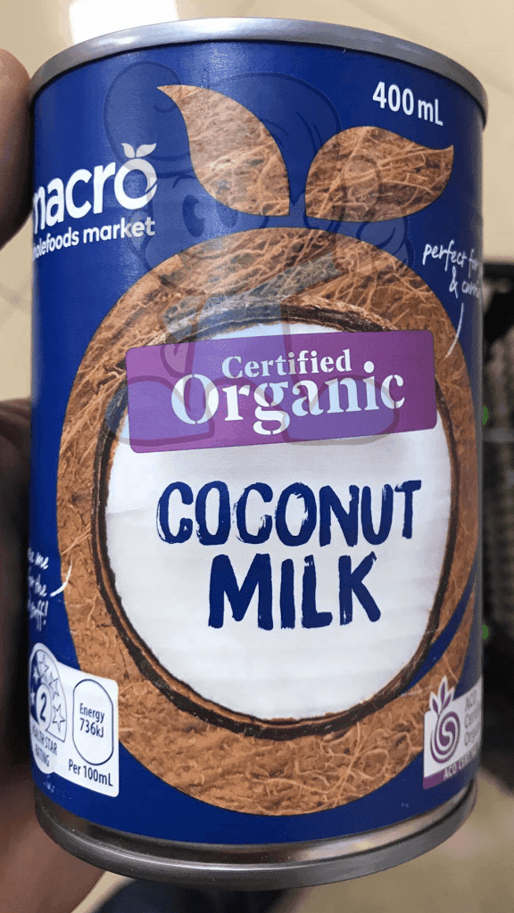 Macro Certified Organic Coconut Milk (2 X 400 Ml) Groceries