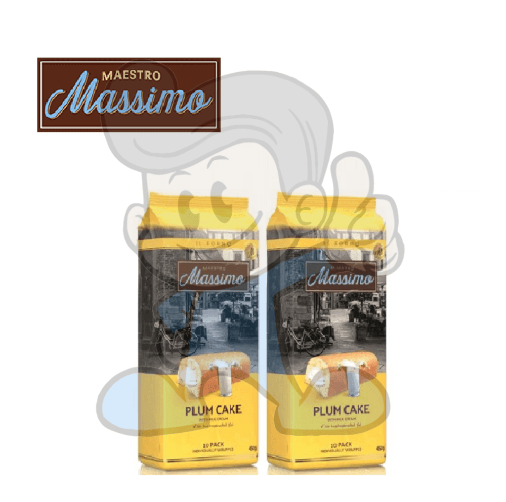 Maestro Massimo Plum Cake With Milky Cream (2 X 450G) Groceries