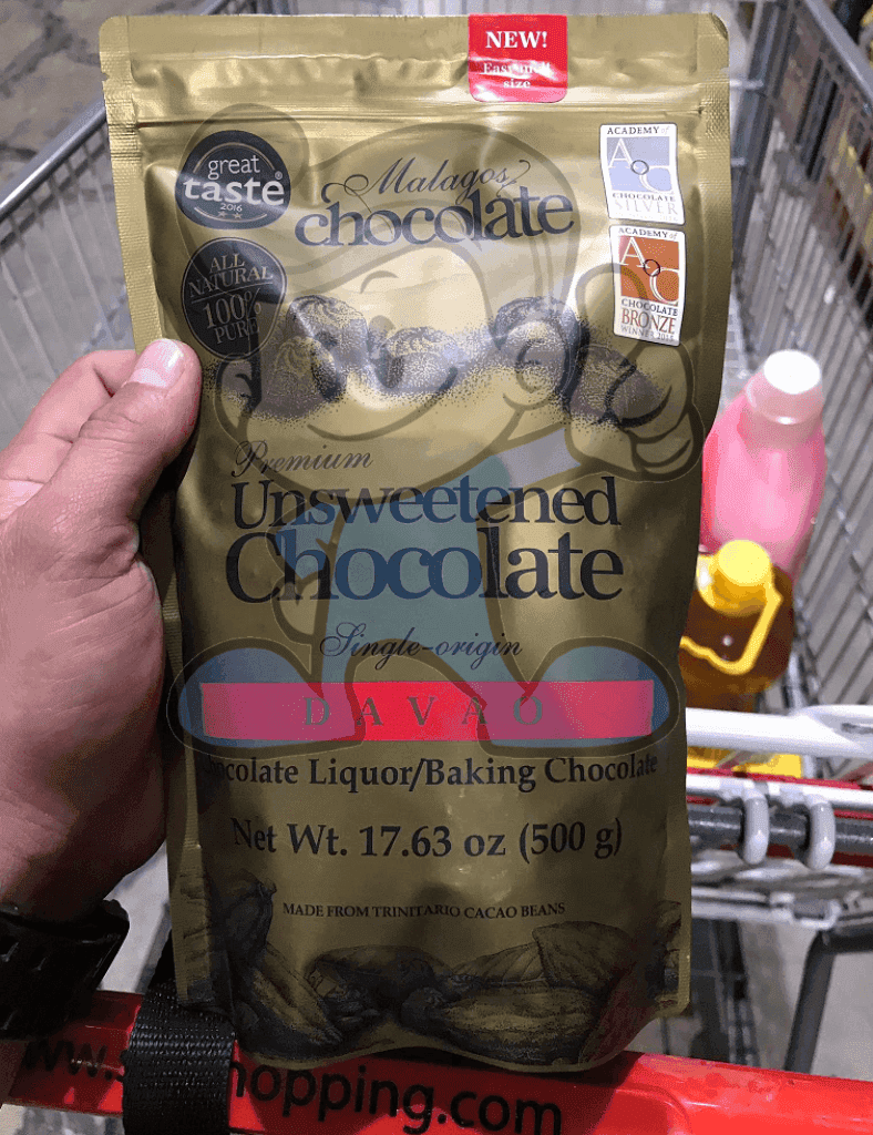 Malagos Chocolate Davao Single-Origin Premium Unsweetened 500 Grams Groceries