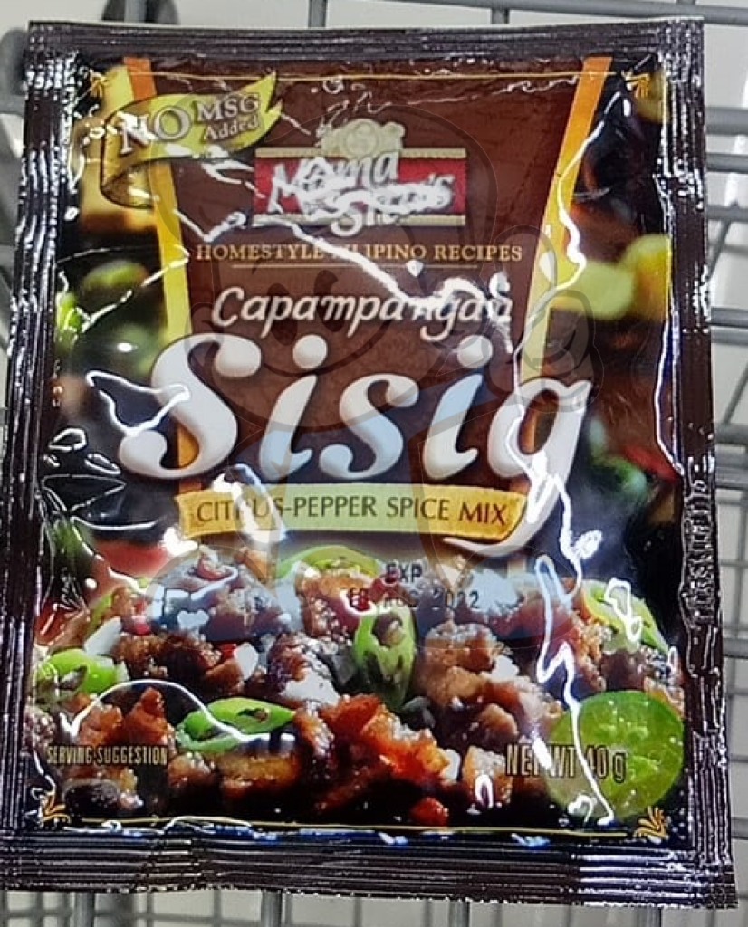 Mama Sitas Capampangan Sisig Citrus-Pepper Spice Mix (6 X 40 G) Groceries