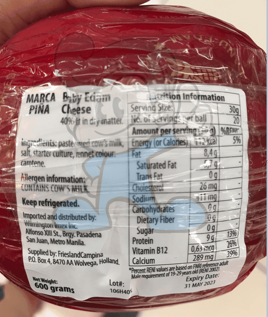 Marca Pina Supreme Edam Cheese 600G Groceries