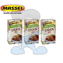 Massel Plant Based Stock Beef Style (3 X 1L) Groceries