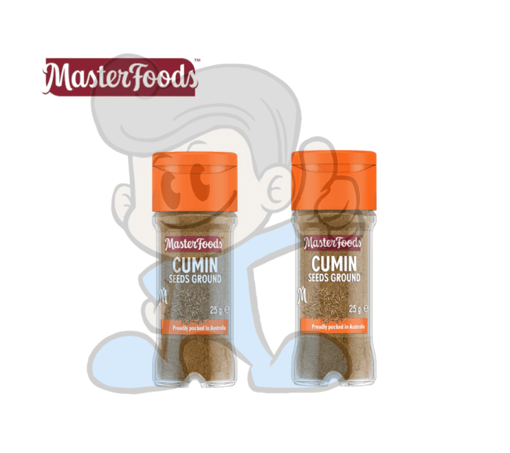 Master Foods Herbs And Spices Cumin Seeds Ground (2 X 25G) Groceries