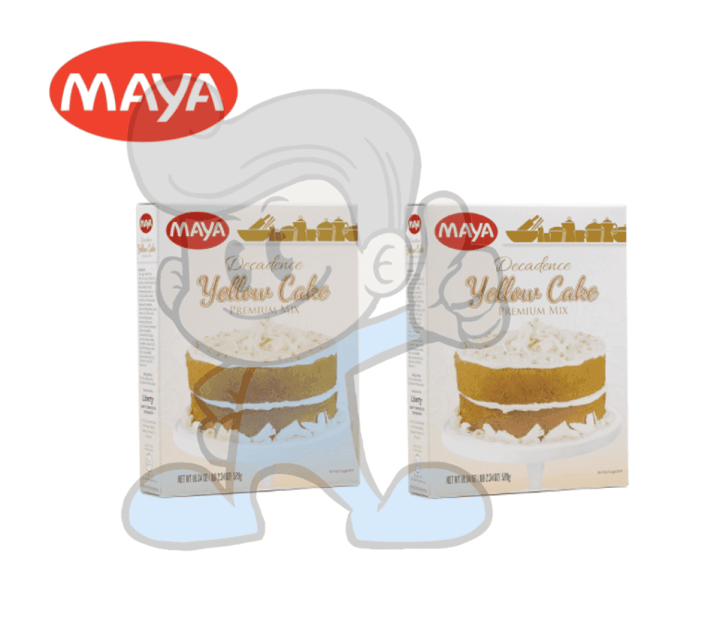 Maya Decadence Yellow Cake Premium Mix (2 X 520G) Groceries