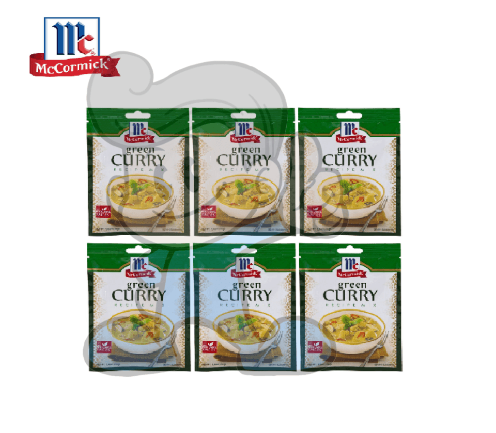 Mccormick Green Curry Recipe Mix (6 X 30 G) Groceries