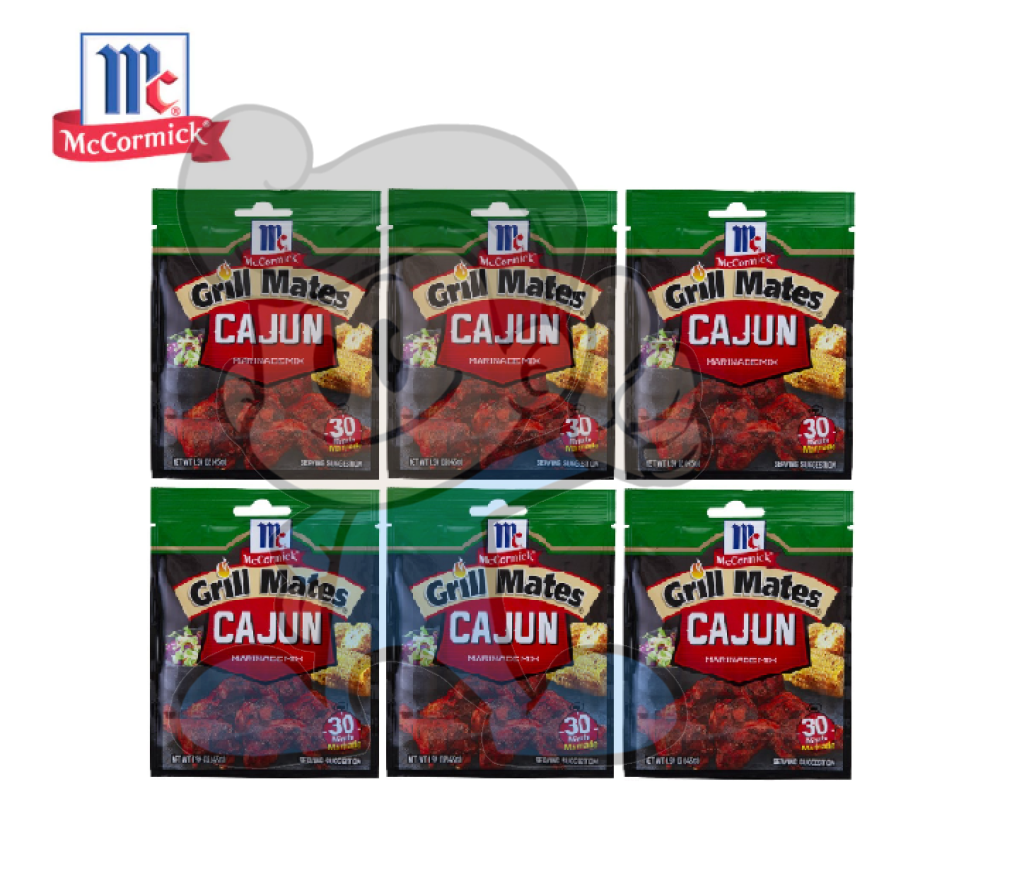 Mccormick Grill Mates Cajun Marinade Mix (6 X 45 G) Groceries