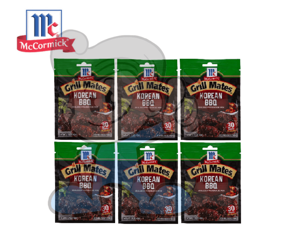 Mccormick Grill Mates Korean Bbq Bulgogi Marinade Mix (6 X 45 G) Groceries