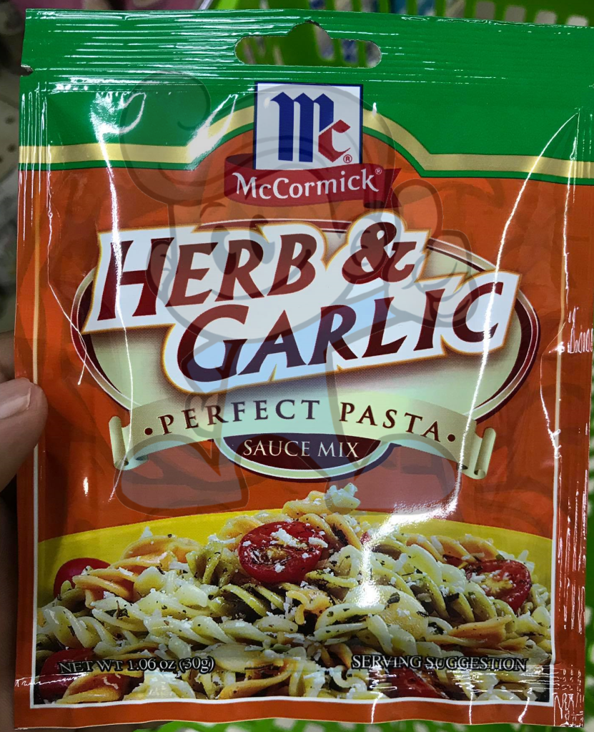 Mccormick Herb & Garlic Perfect Pasta Sauce Mix (6 X 30 G) Groceries