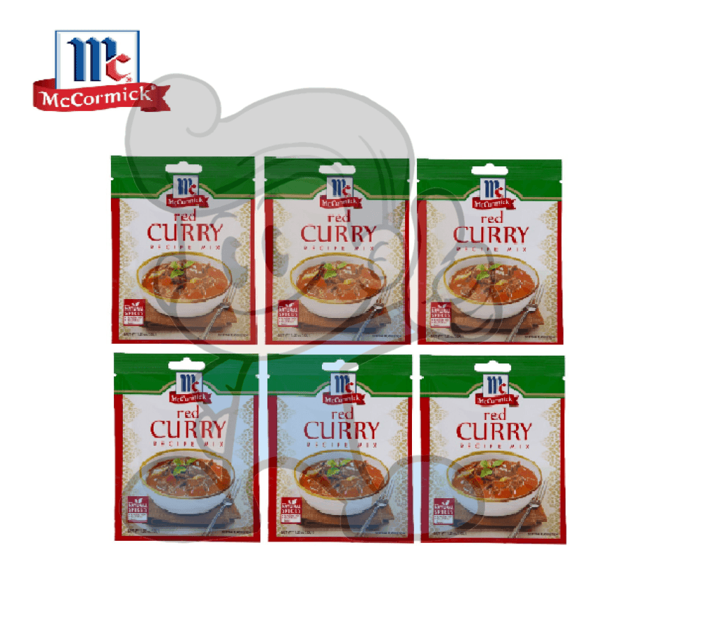 Mccormick Red Curry Recipe Mix (6 X 35 G) Groceries