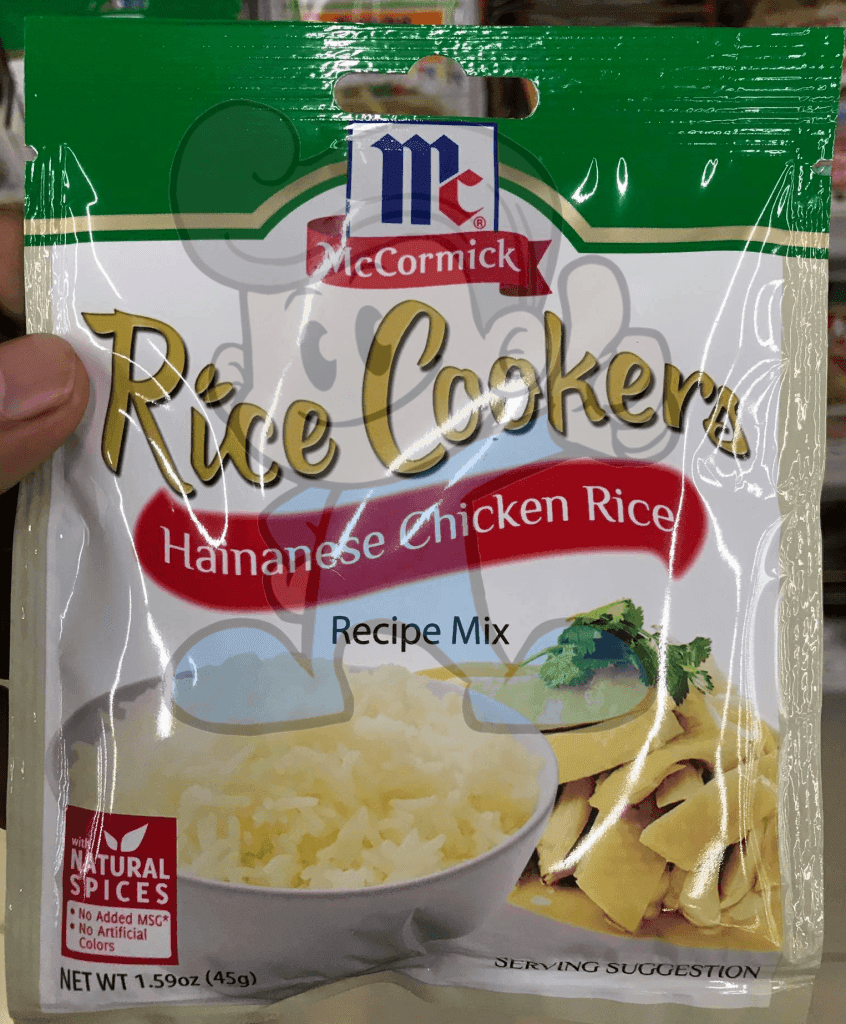 Mccormick Rice Cookers Hainanese Chicken Recipe Mix (5 X 45 G) Groceries