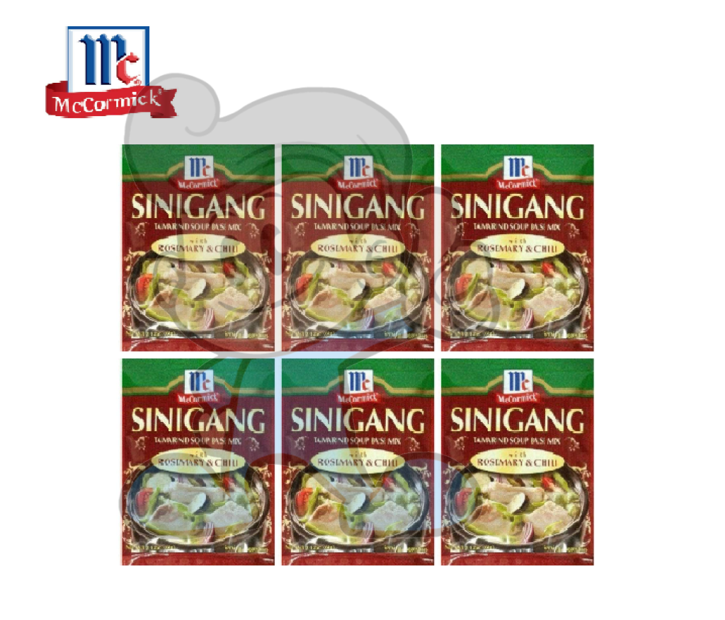 Mccormick Sinigang Tamarind Soup Base Mix With Rosemary Chili (6 X 60 G) Groceries