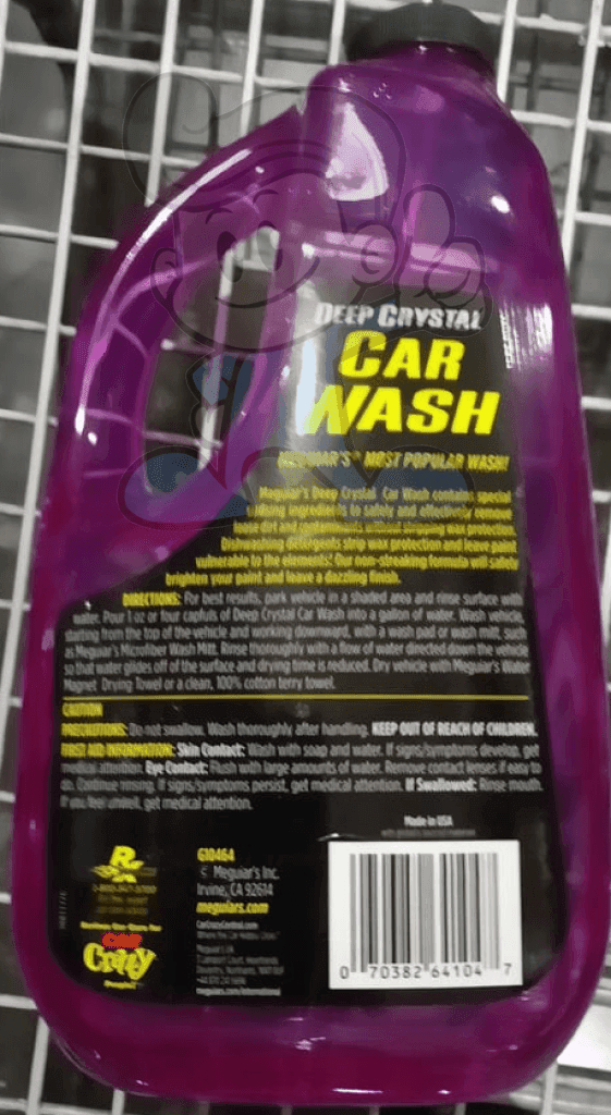 Meguiars Deep Crystal Car Wash 64Oz Motors