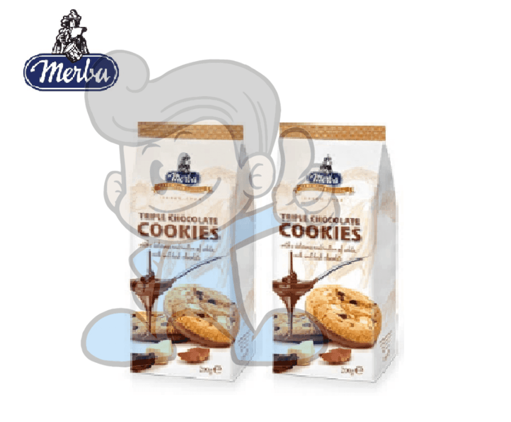 Merba Triple Chocolate Cookies (2 X 200 G) Groceries