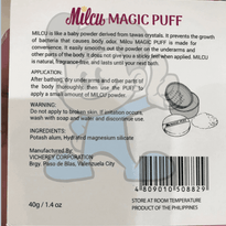 Milcu Magic Puff Deodorant Powder (2 X 40G) Beauty