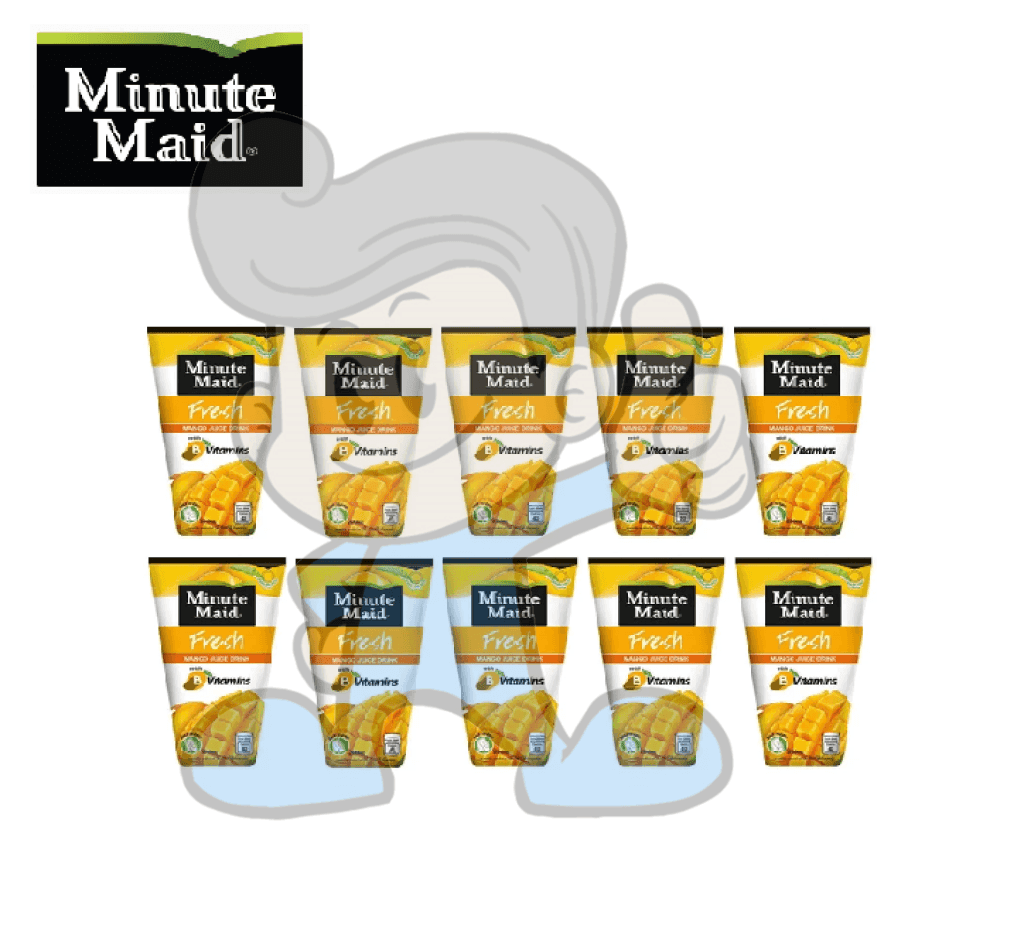 Minute Maid Fresh Mango Juice Drink With B Vitamins (10 X 200 Ml) Groceries