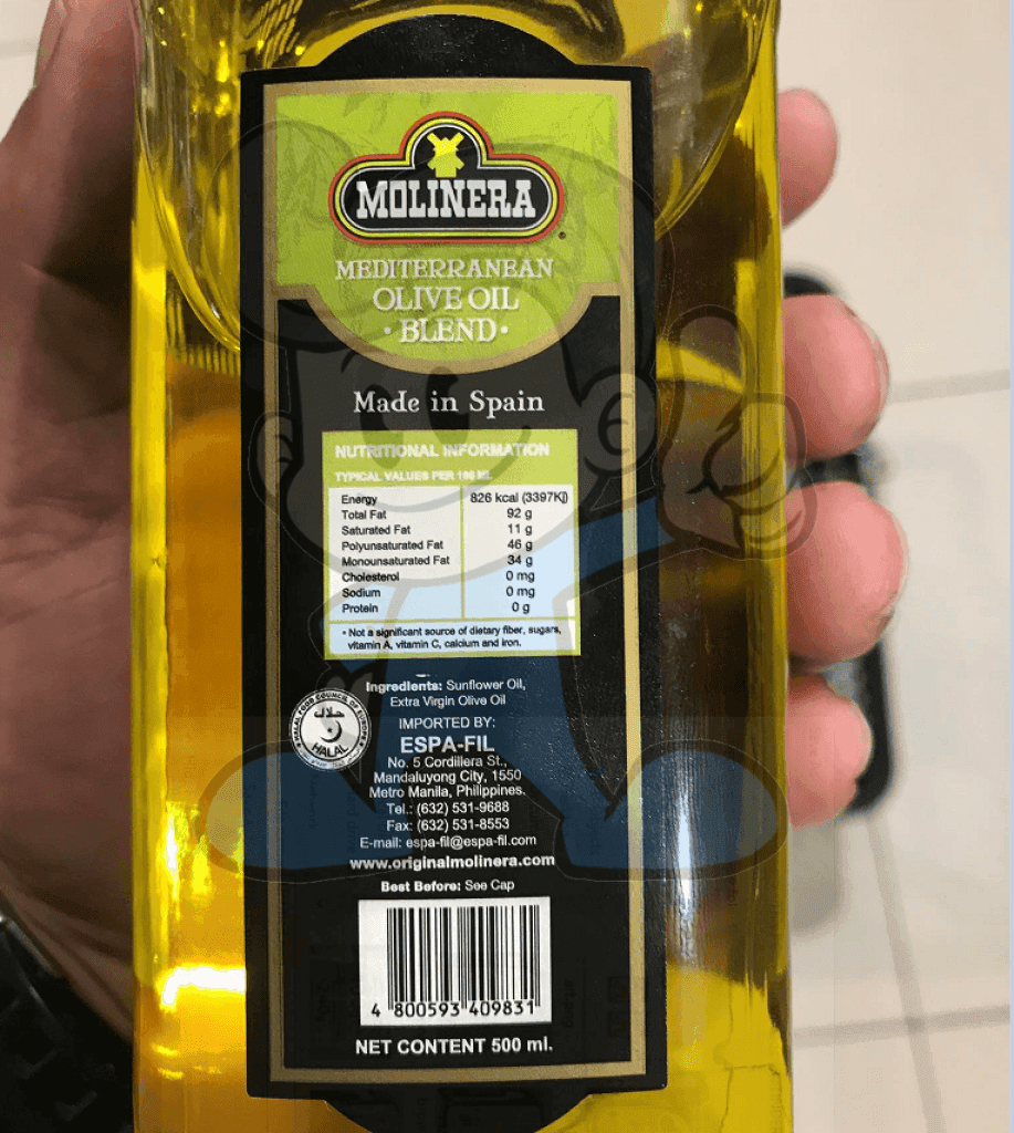 Molinera Mediterranean Olive Oil Blend 500Ml Groceries