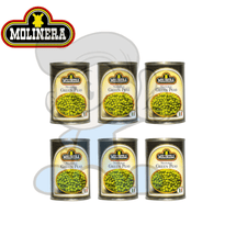 Molinera Natural Green Peas (6 X 400G) Groceries