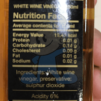 Molinera White Wine Vinegar (2 X 250Ml) Groceries