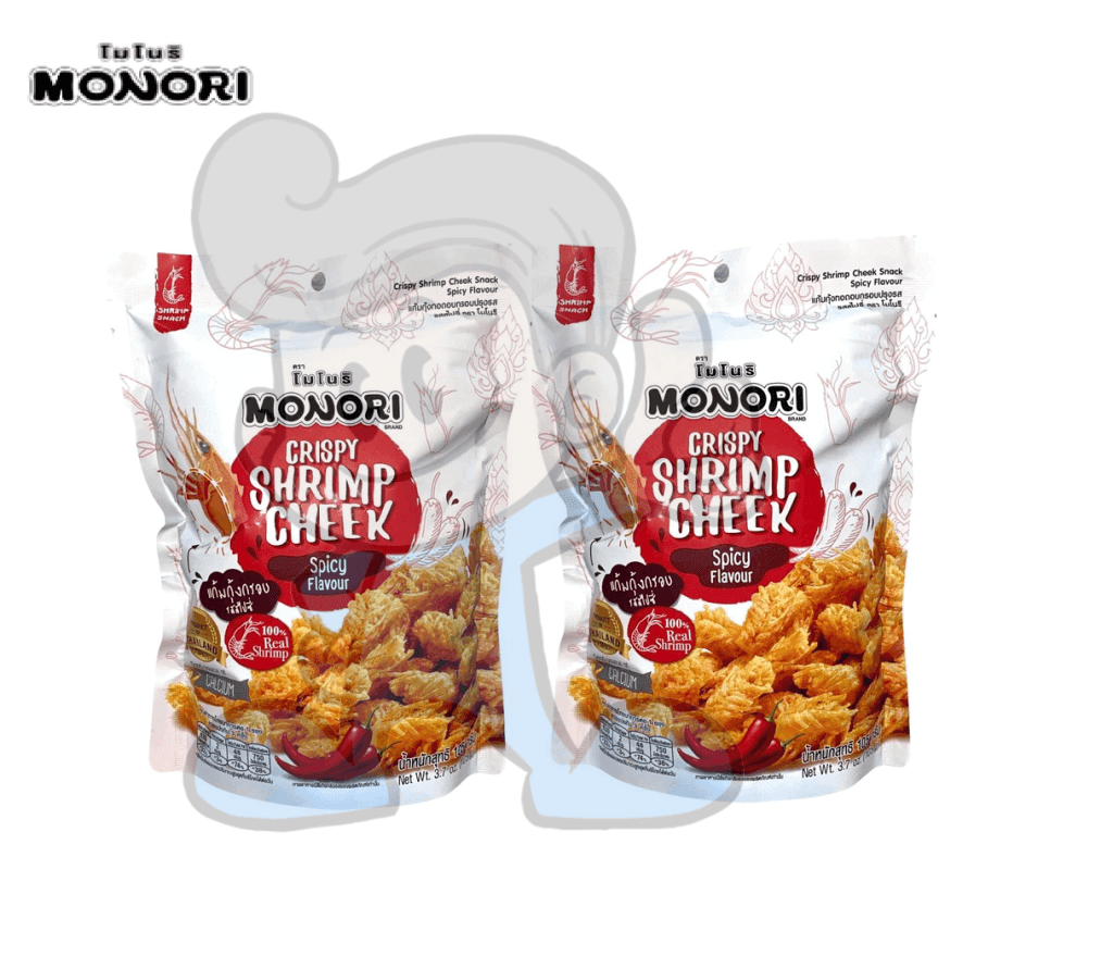 Monori Crispy Shrimp Cheek Spicy Flavor (2 X 105G) Groceries