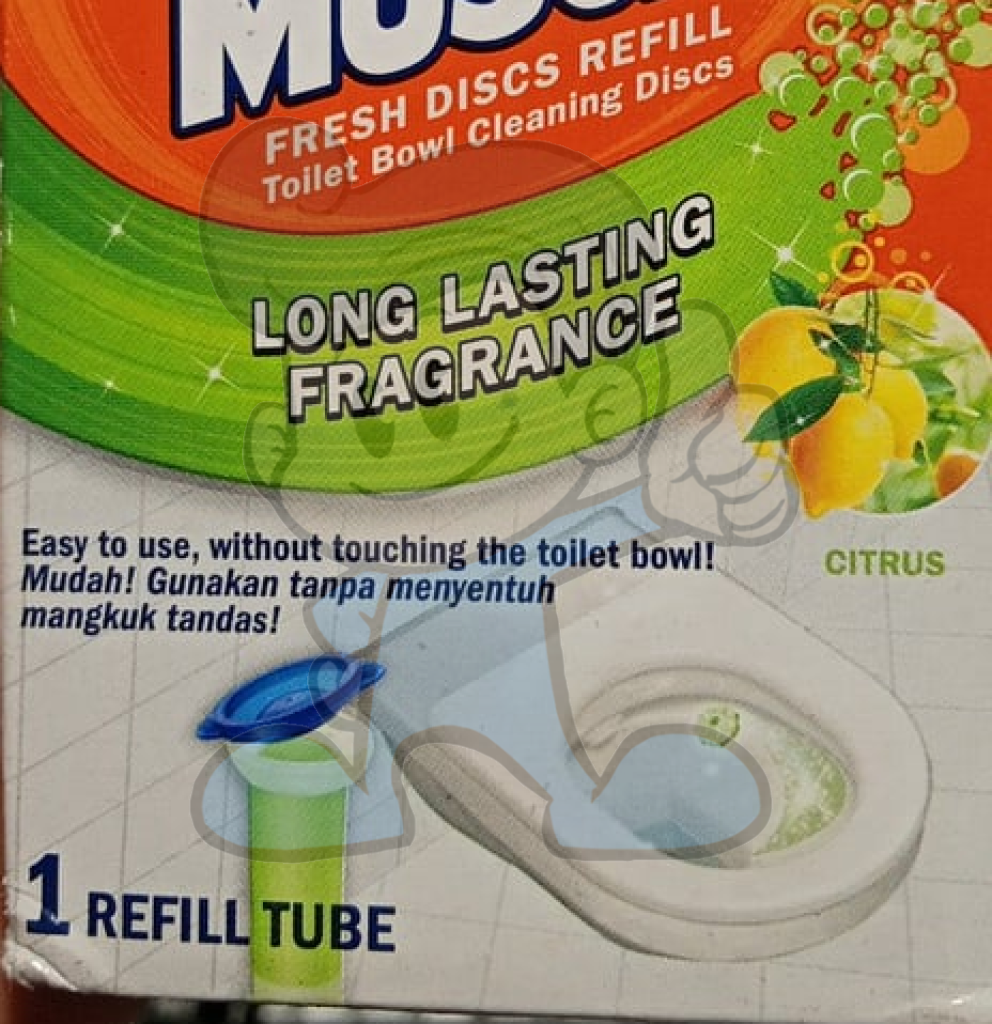 Mr. Muscle Fresh Discs Refill Toilet Bowl Cleaning Citrus (2 X 1 Tube) Household Supplies