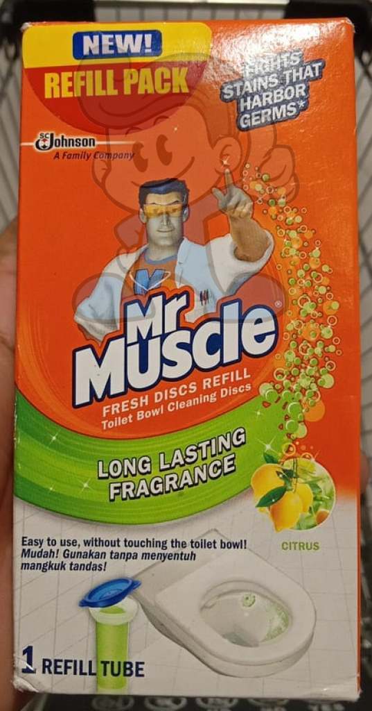 Mr. Muscle Fresh Discs Refill Toilet Bowl Cleaning Citrus (2 X 1 Tube) Household Supplies